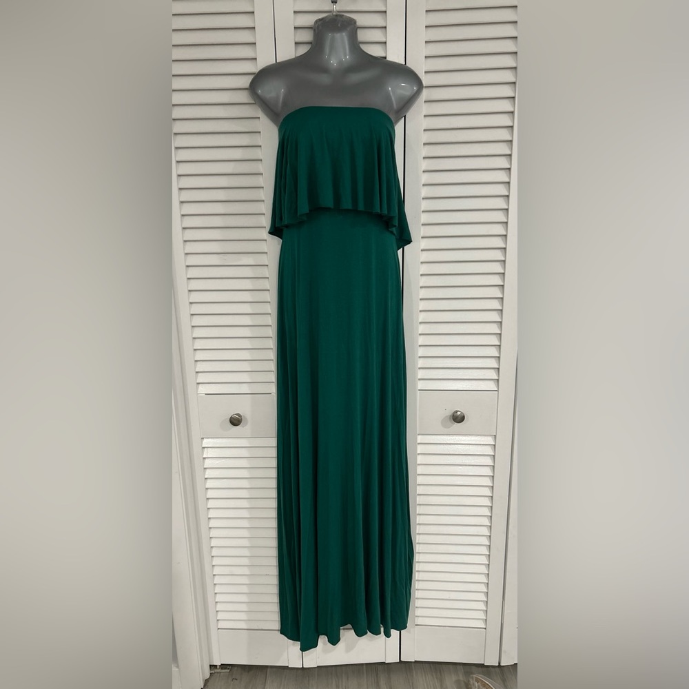 Rachel Pally strapless maxi dress size small in a gorgeous green
